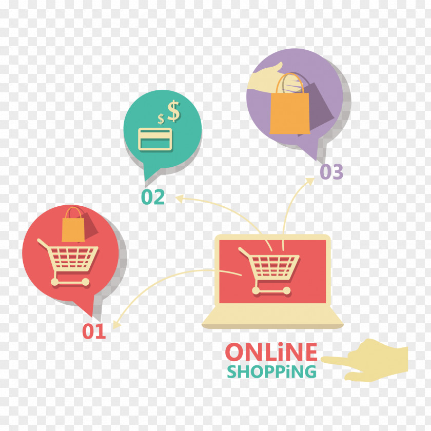 Vector Computer Application Elements Online Shopping E-commerce Business PNG