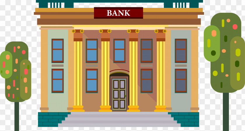 Vector Illustration Bank Online Banking Money Saving PNG