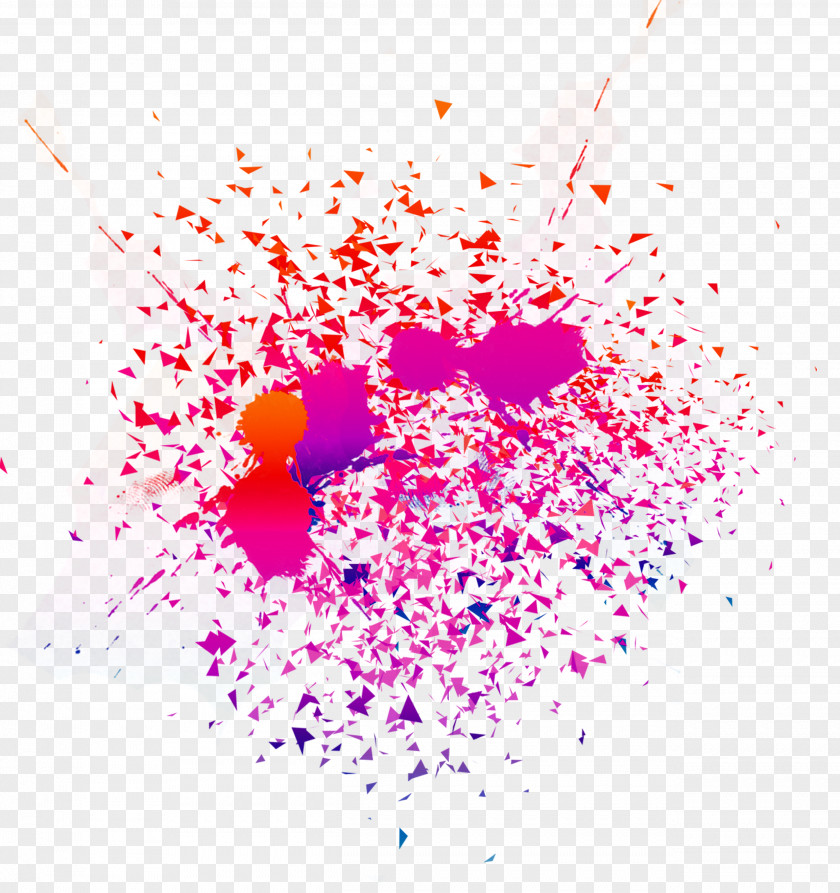 Colorful Splash Effect Watercolor Painting Ink PNG