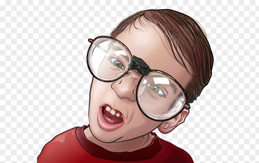 Hand Painted With Glasses Boy Portrait Vexel Illustrator Illustration PNG