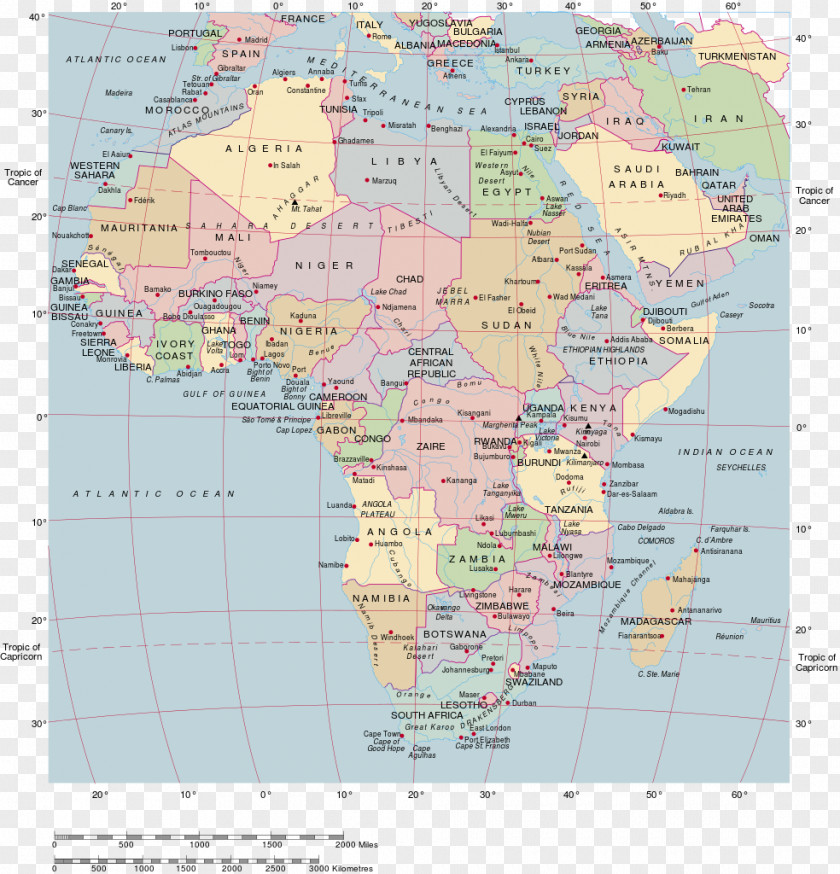 Map Of Africa World Mapa Polityczna PNG