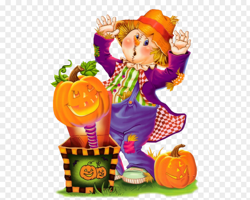 Cute Scarecrow Clipart Halloween Clip Art PNG