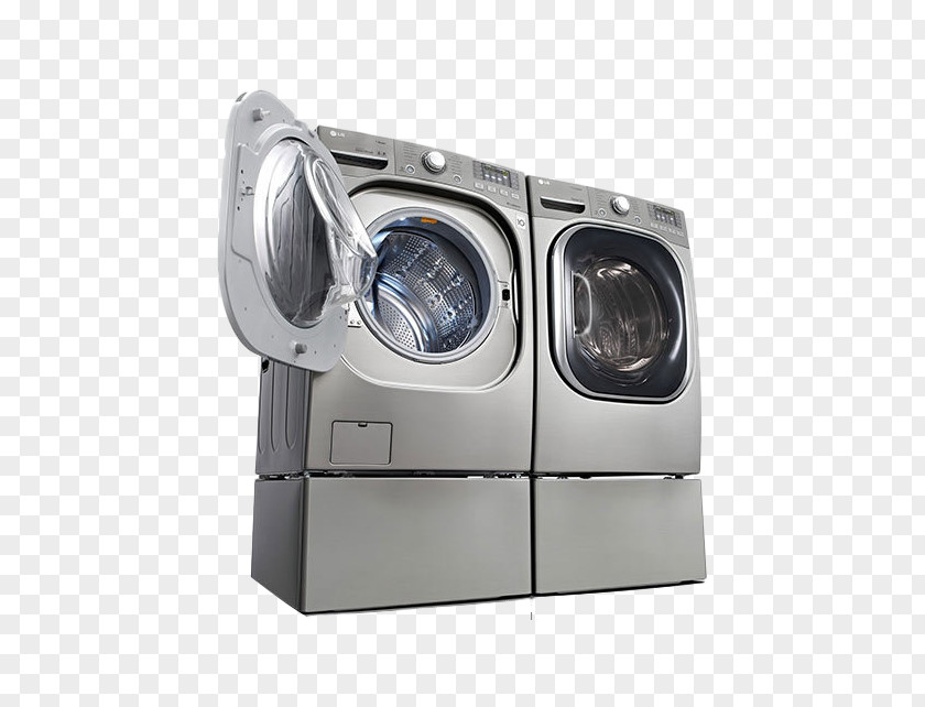 Double Washing Machine Clothes Dryer Combo Washer LG Electronics Home Appliance PNG