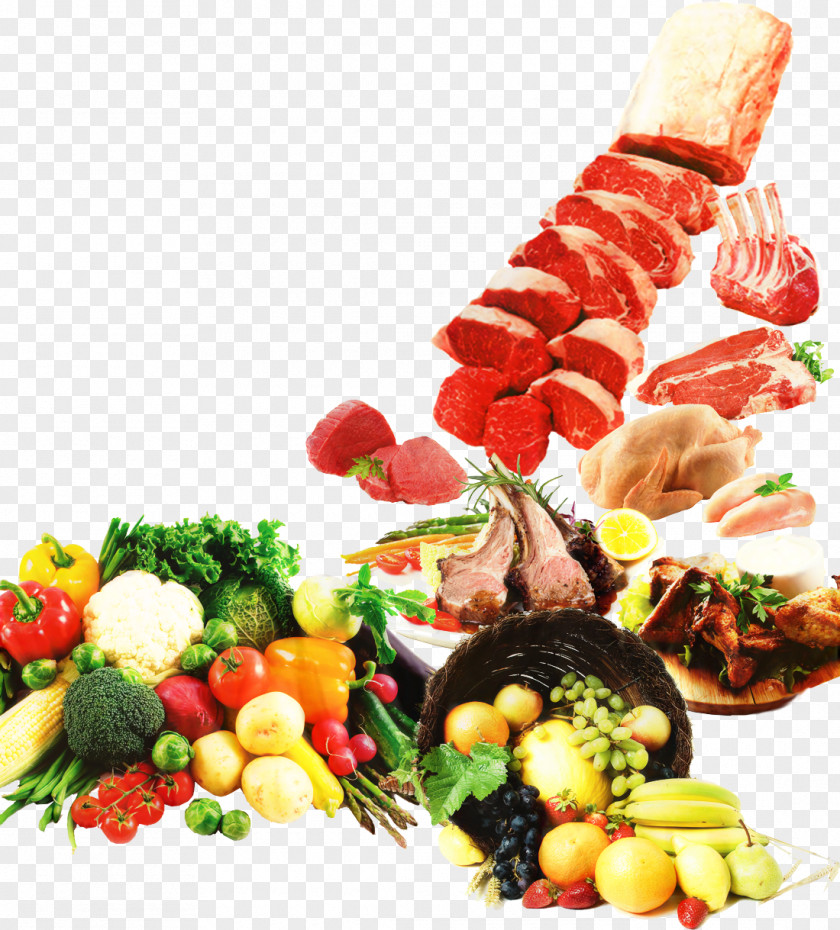 Fruit Vegetarian Cuisine Vegetable Meat Food PNG