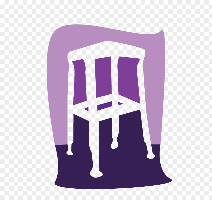 Negative Space Chair Logo PNG