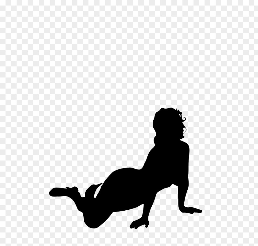 Silhouette Woman Drawing Clip Art PNG