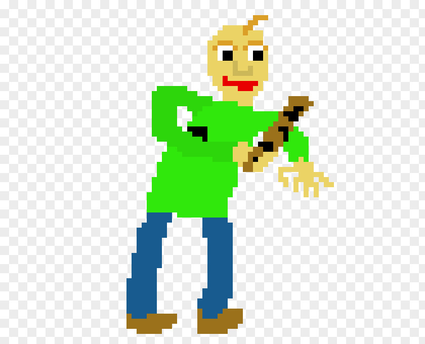 Baldi Basics Pixel Art Clip PNG