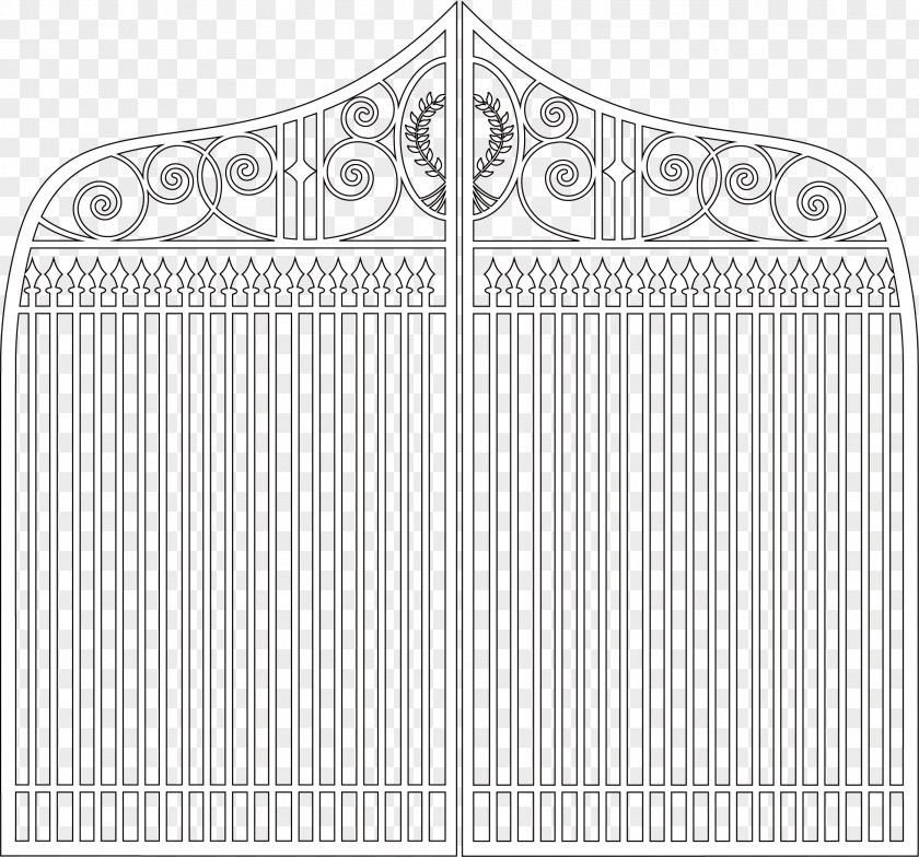 Gate Barrier Architecture Fence White Facade Drawing PNG