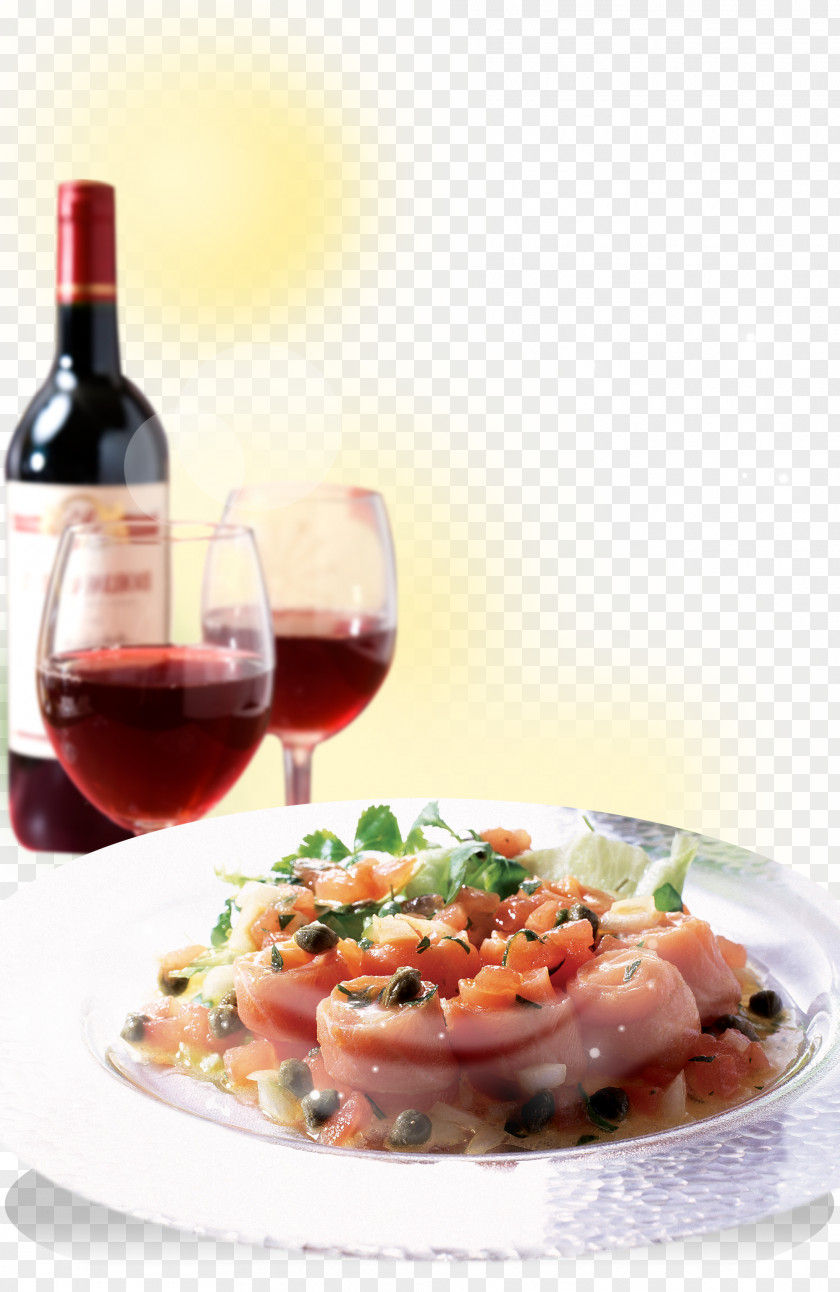 Red Wine Ingredients European Cuisine Bacon Dish PNG