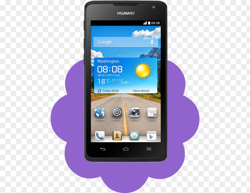 4 GBBlackUnlockedGSM Smartphone Android HonorSmartphone Huawei Ascend Y530 PNG