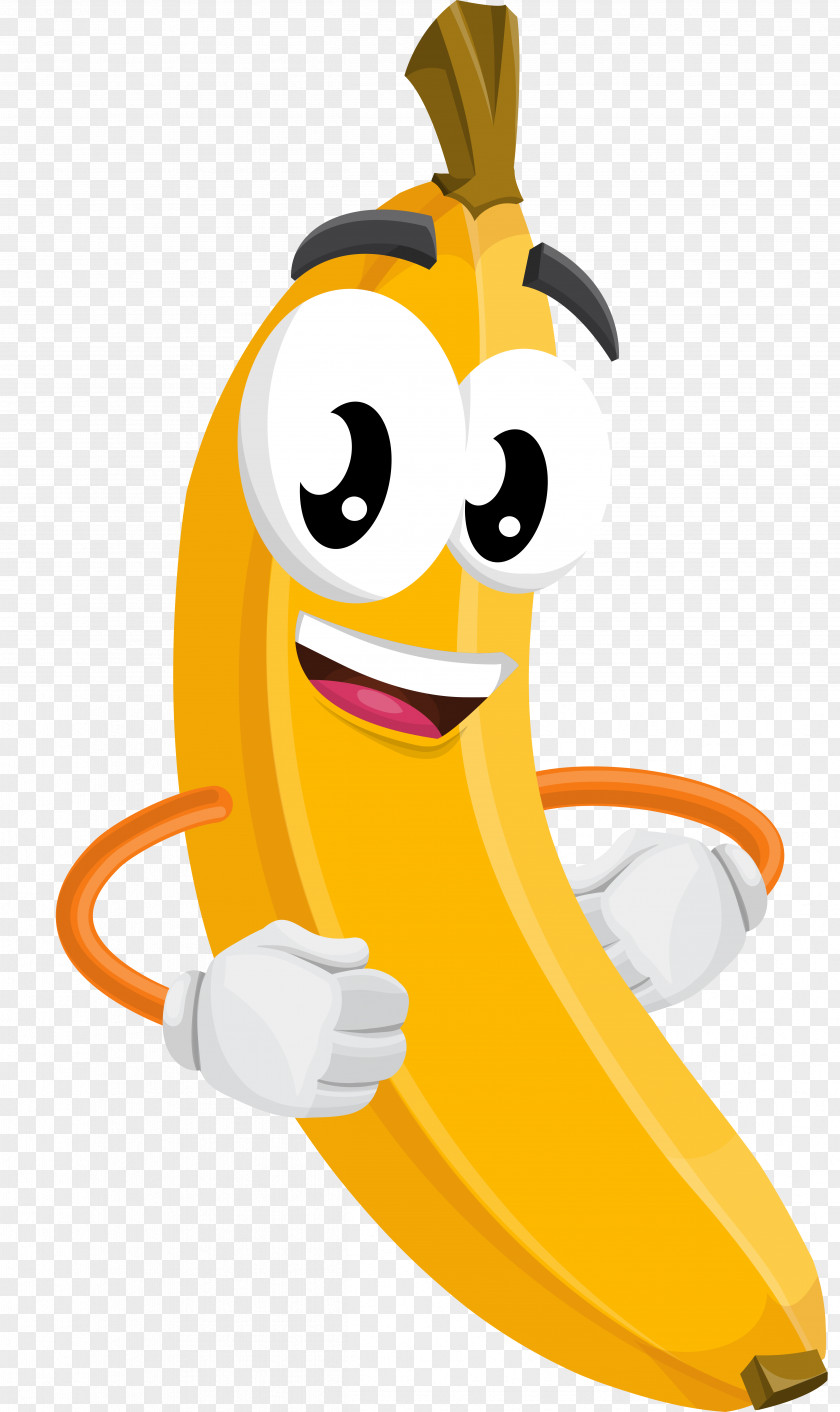 Cute Cartoon Banana Vector Mister Bananas Adventures Nomads Fishing Pixabay PNG