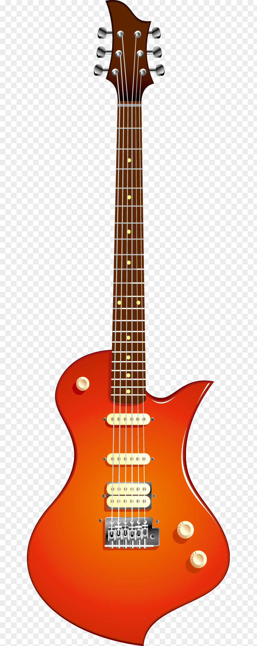 Fashion Trend Electric Guitar Vector Material Musical Instrument PNG