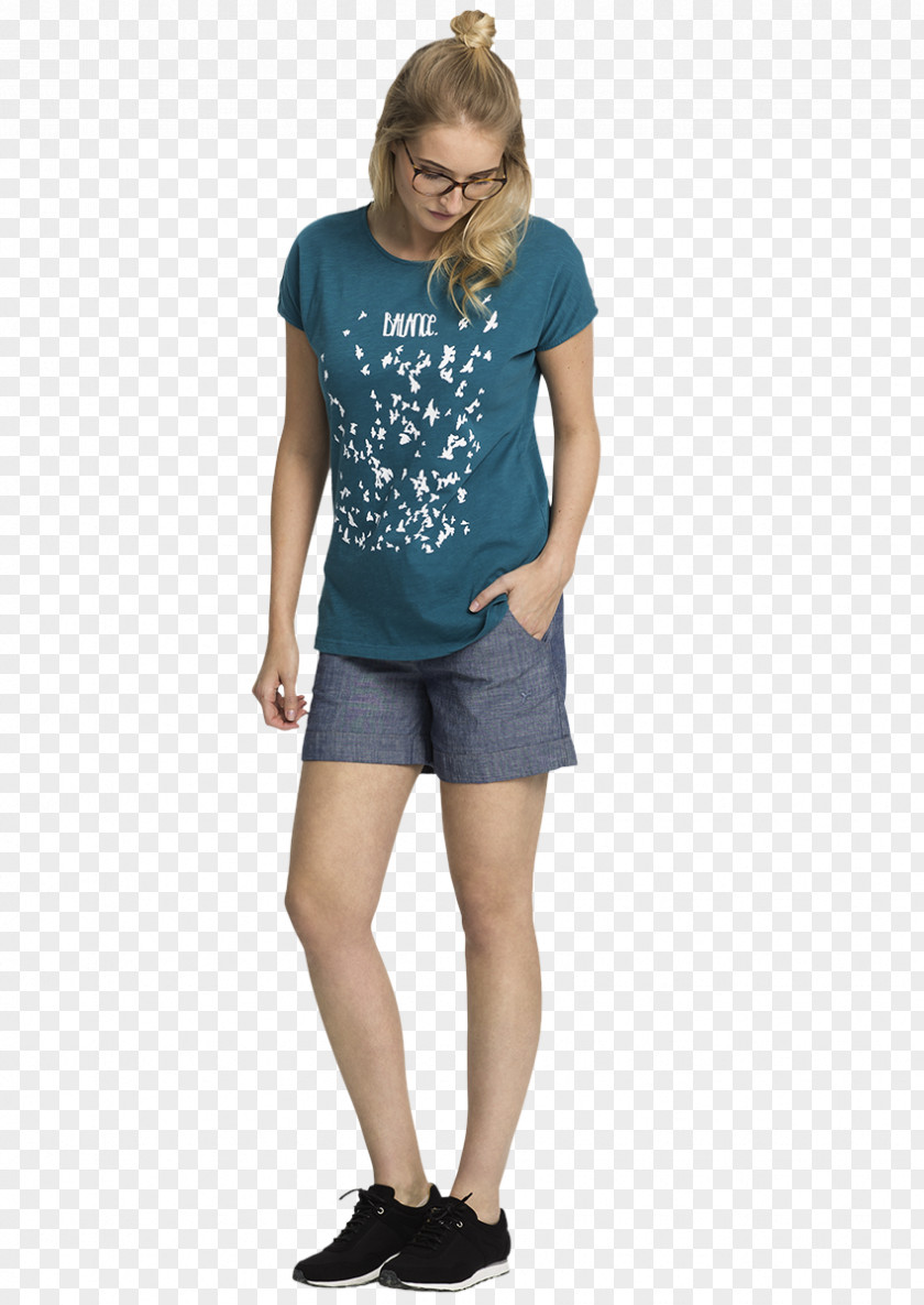 Light Strick T-shirt Jeans Clothing Turquoise Pants PNG