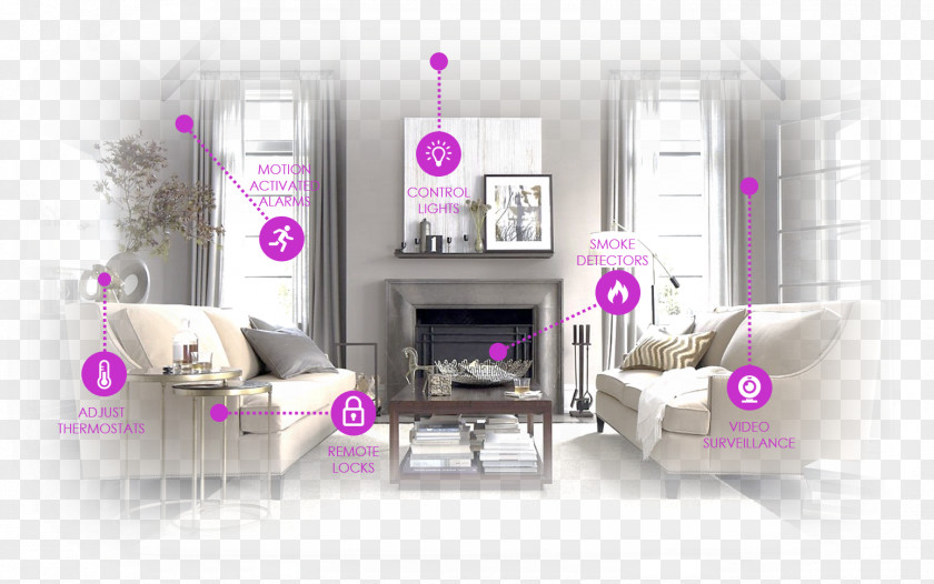 Living Room Home Automation Kits Bedroom House PNG