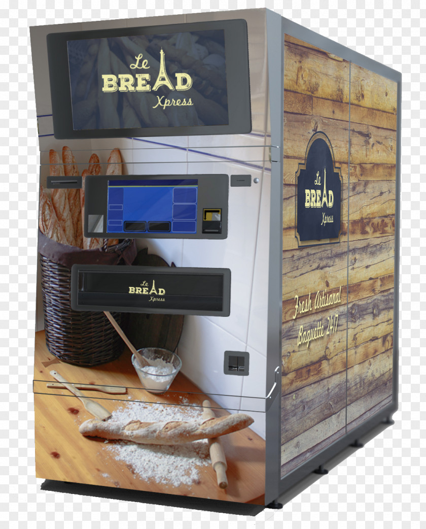 Machine Baguette Bakery Vending Machines Bread PNG