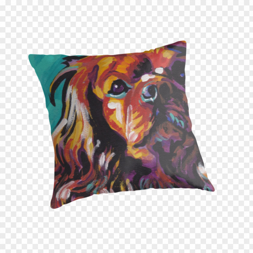 Pillow Cavalier King Charles Spaniel Dog Breed Throw Pillows PNG