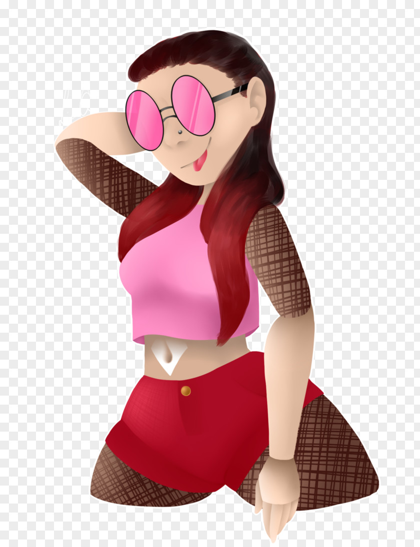 Pink M Shoulder Cartoon RTV PNG