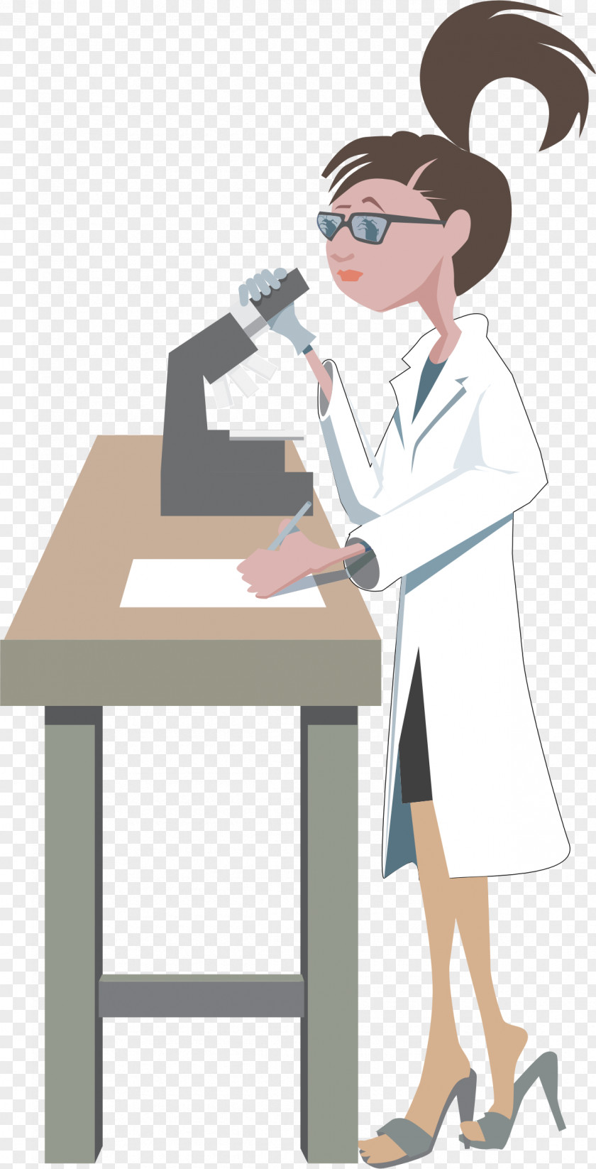 Research Cartoon Yasmine Kherbache Clip Art Openclipart Science PNG