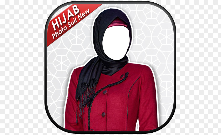 Women Hijab Hoodie Jacket Brand RED.M PNG