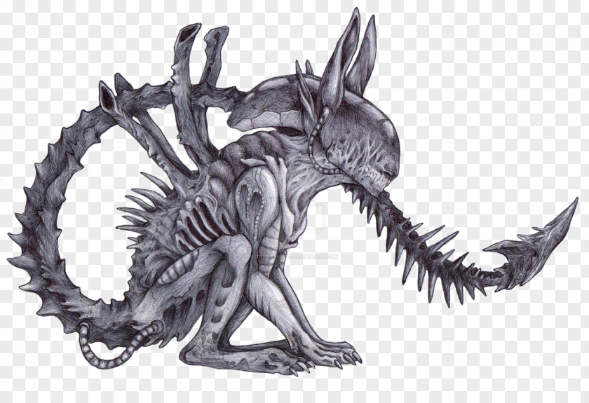 Alien Predator Drawing DeviantArt Chestburster PNG