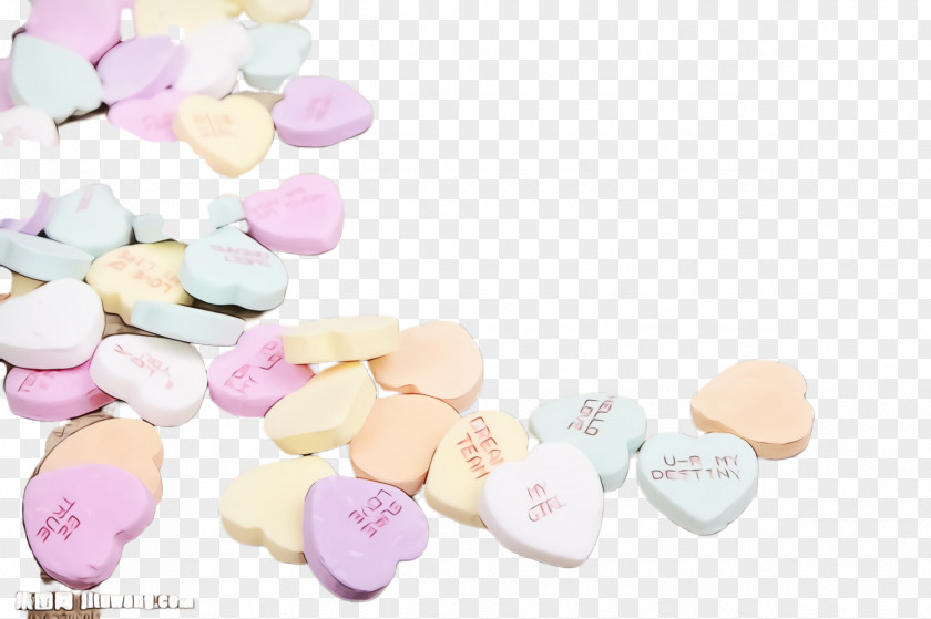 Confectionery Sweethearts Heart Pink PNG