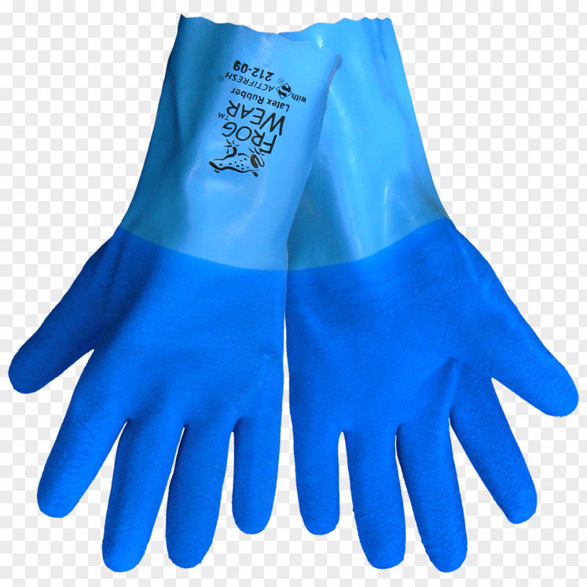 Natural Rubber Gloves Medical Glove Cobalt Blue Evening PNG