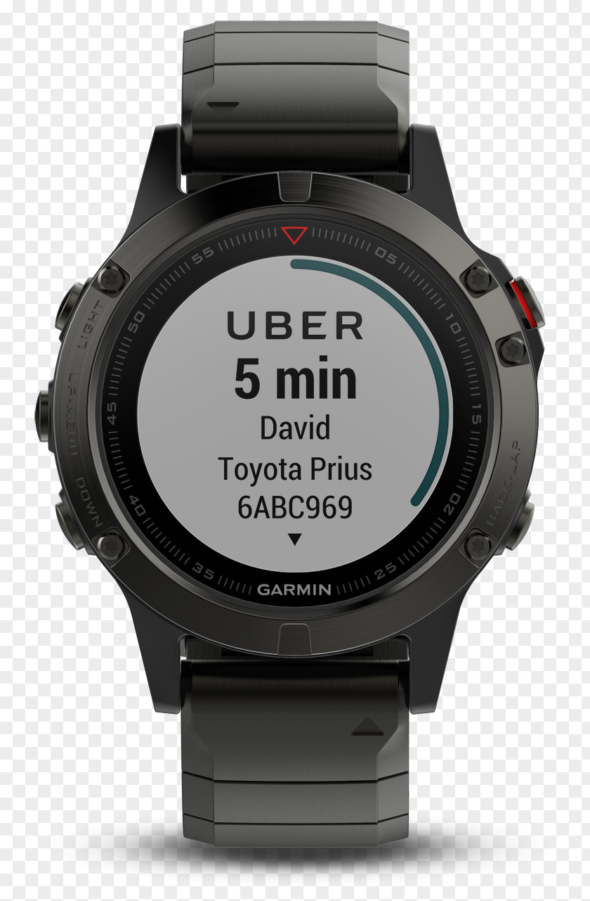 Sapphire Garmin Fēnix 5 Plus Ltd. GPS Watch Slate Gray PNG