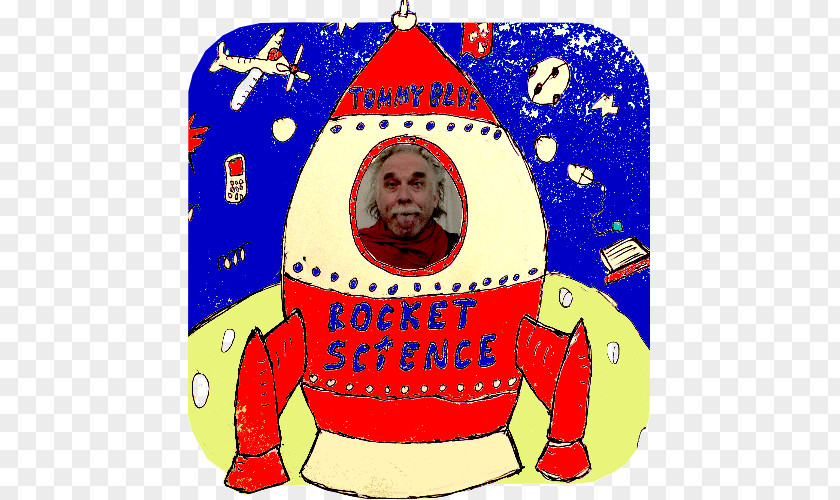 Science Album Cover Rocket Tommy Blue Song Christmas Ornament PNG