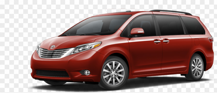 Toyota 2017 Sienna 2016 Minivan Car PNG