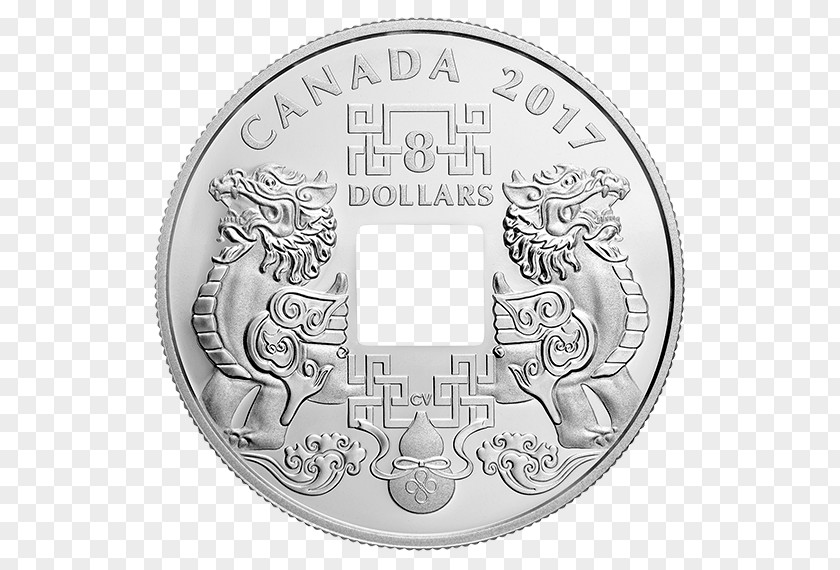 Coin Silver Good Luck Charm Royal Canadian Mint PNG