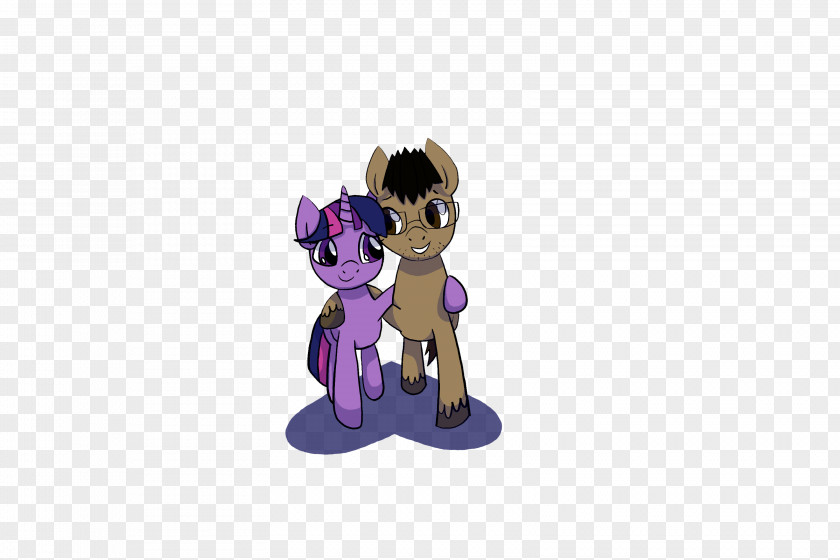 Horse Figurine Purple Mammal Character PNG