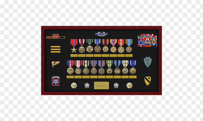 Military Shadow Box Awards And Decorations Army Picture Frames PNG