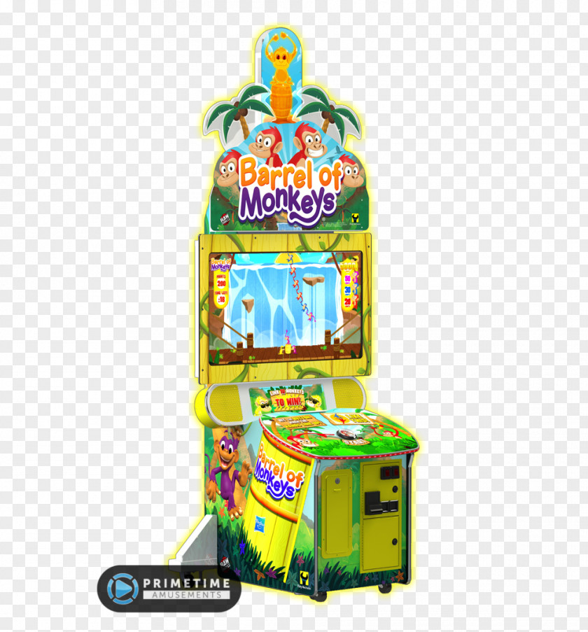 Monkey Super Ball Dirty Drivin' Arcade Game Barrel Of Monkeys Redemption PNG