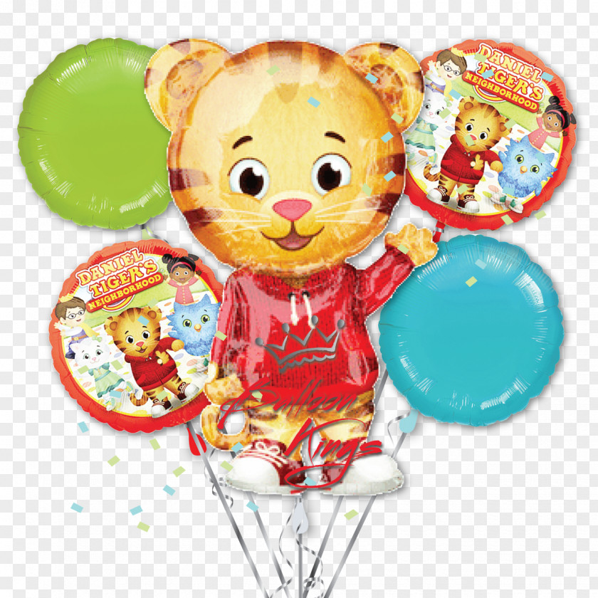 Daniel Tiger 1st Birthday Balloon Miss Elaina O The Owl Explore Daniel's Neighborhood PBS Kids PNG