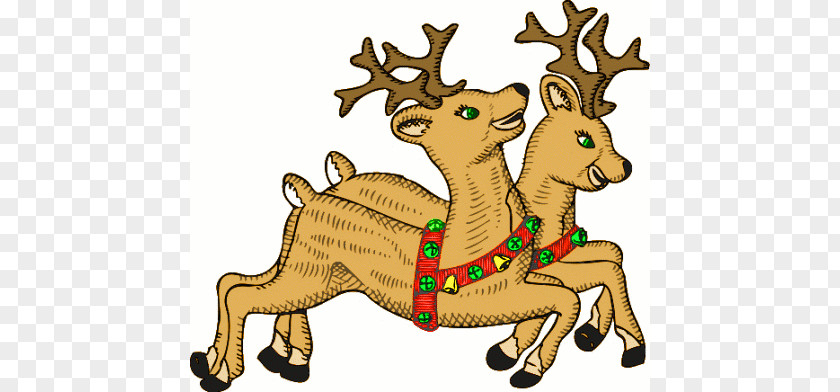 Image Reindeer Rudolph Christmas Santa Clauss Clip Art PNG