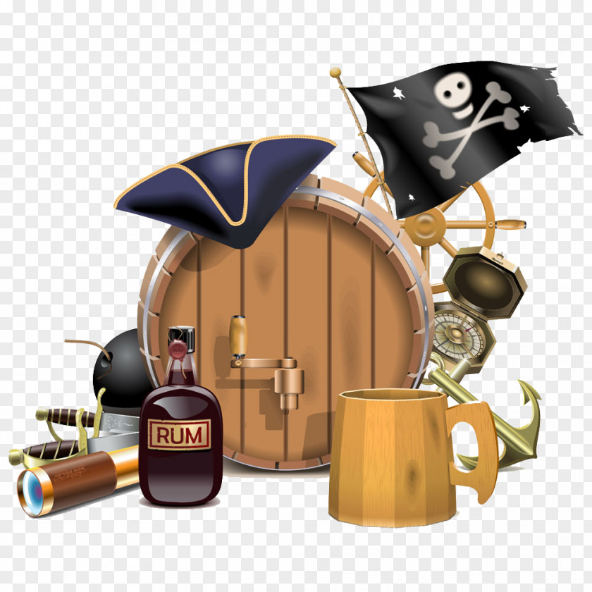 Pirate Themed Illustration Picture Piracy Royalty-free PNG