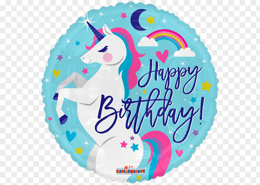 Unicorn Birthday Mylar Balloon Party Toy PNG