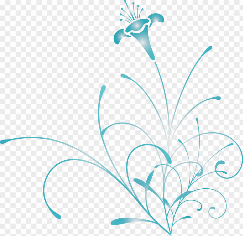 Aqua Leaf Turquoise Teal Plant PNG