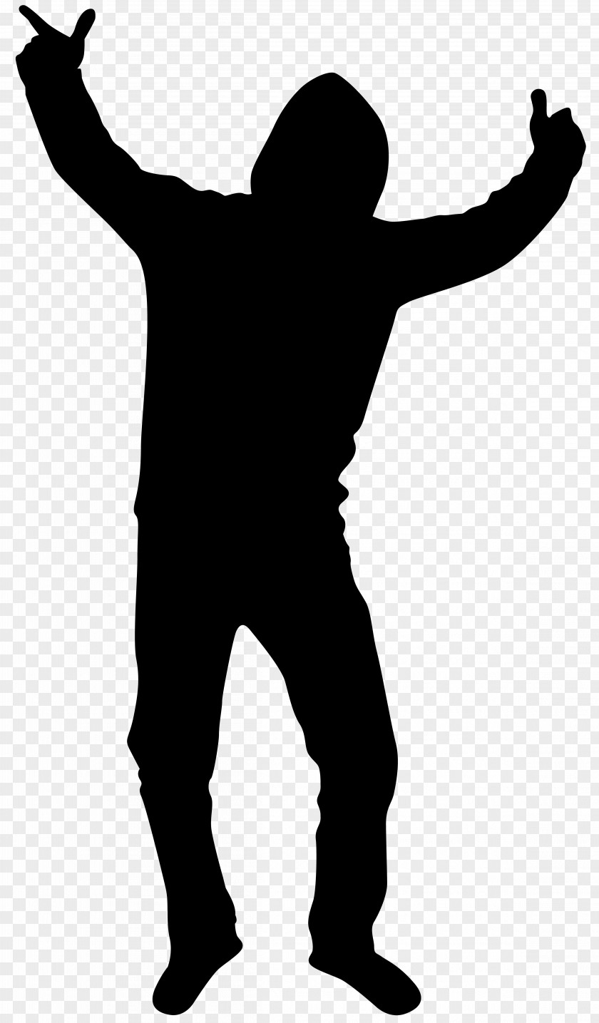 Dancing Boy Silhouette Clip Art Image PNG