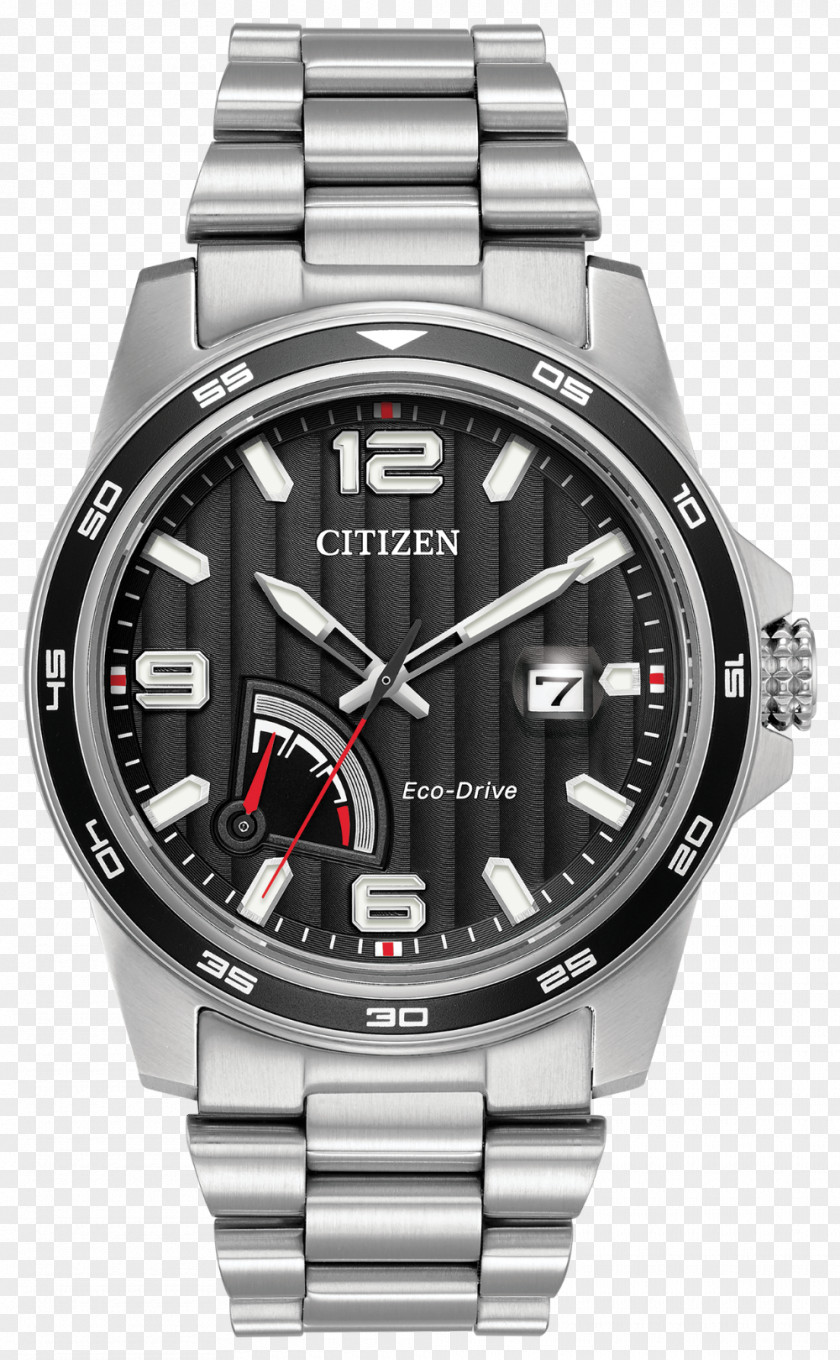 Eco-Drive Citizen Men's Skyhawk A-T Watch Holdings Power Reserve Indicator PNG