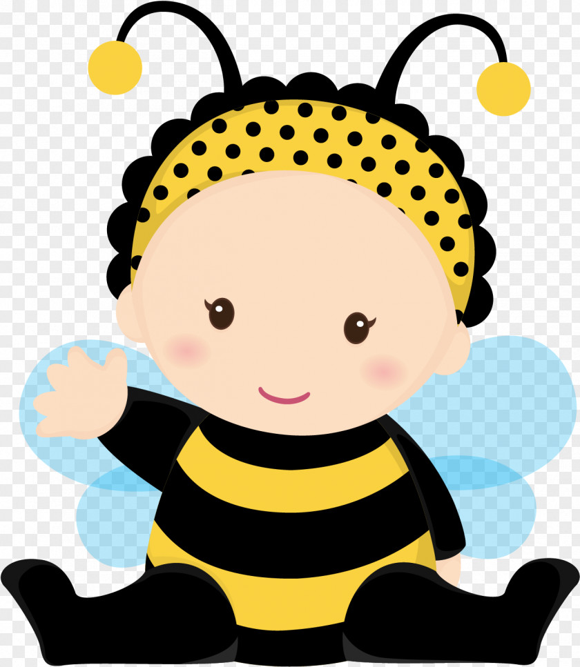 Pollinator Smile Baby Bee PNG