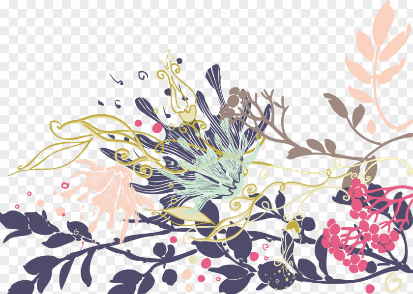 Vector Floral Decorative Shading Habit Book: A 6 X 9 Lined Notebook Niconico Vocaloid PNG