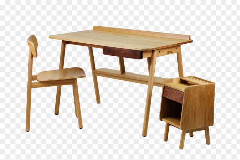 Wooden Computer Desk Table K.I.T.T. Relax Furniture Chair PNG