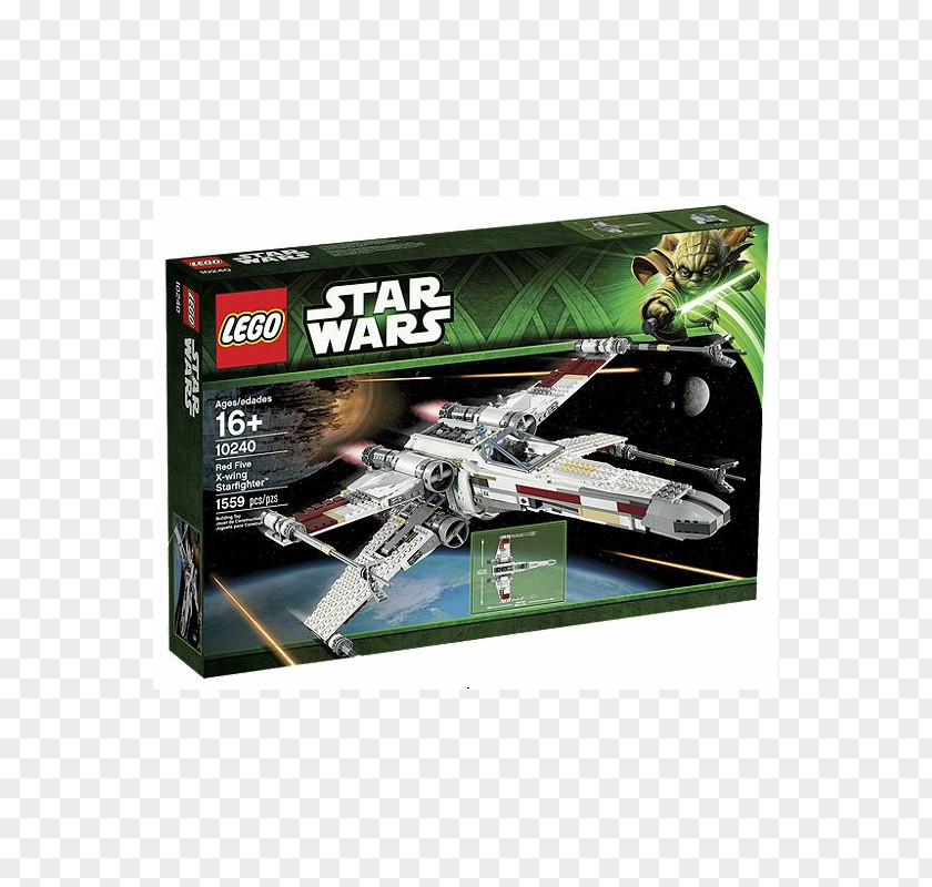 X Wing Fighter Luke Skywalker R2-D2 LEGO 10240 Star Wars Red Five X-wing Starfighter Lego PNG