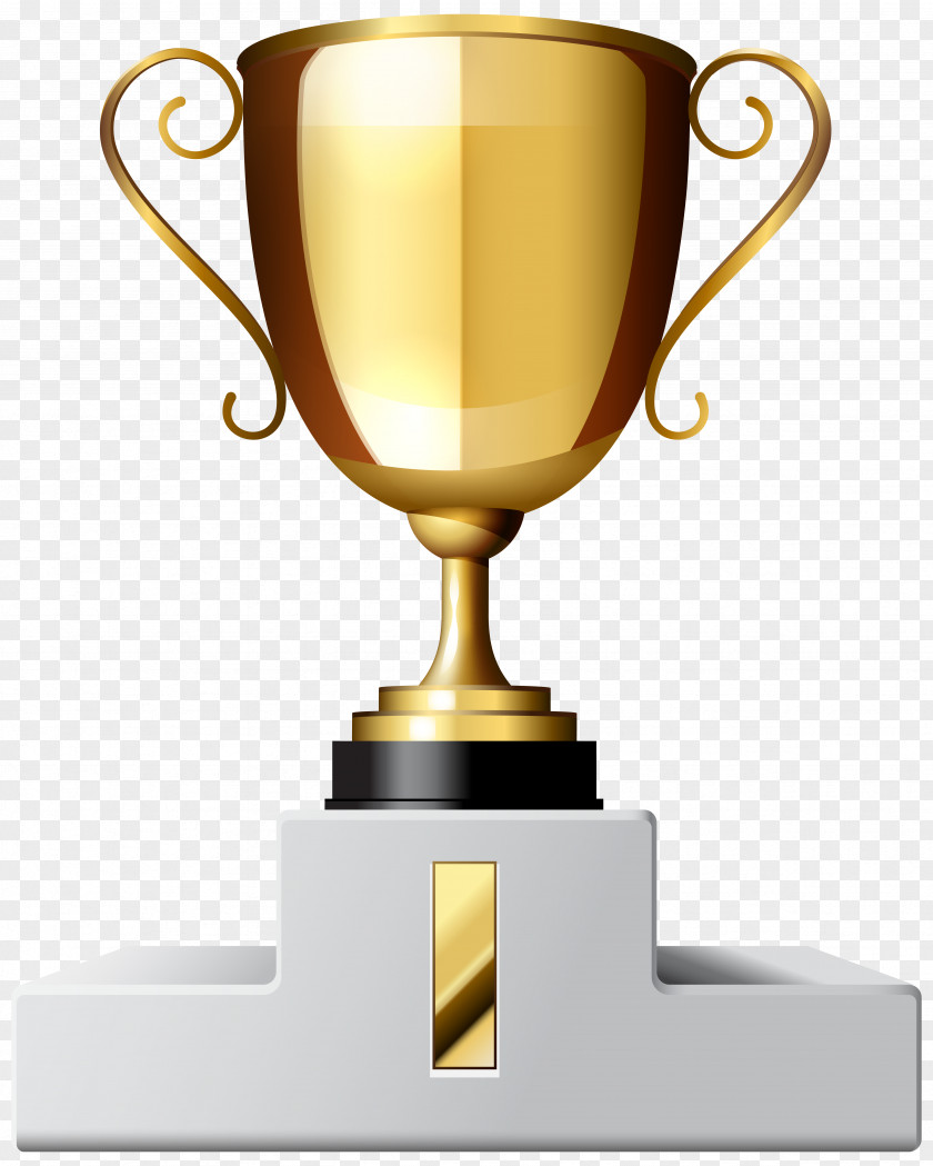Gold Cup First Place Clipart Image Interlacing Icon PNG