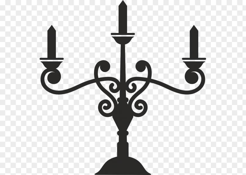 Chandelier Vector Sticker Candelabra Light Fixture Candle PNG