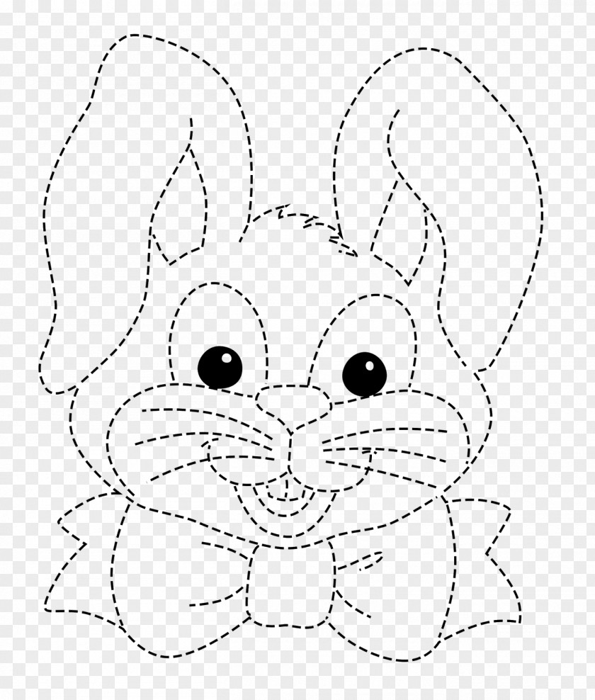 Pontilhado Line Art Whiskers Domestic Rabbit Clip PNG