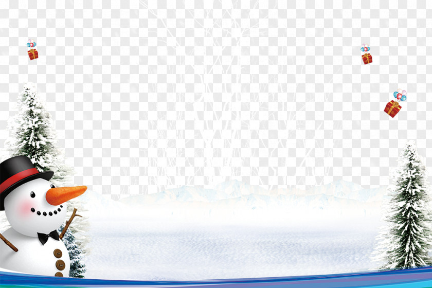 Snow Snowman Christmas PNG