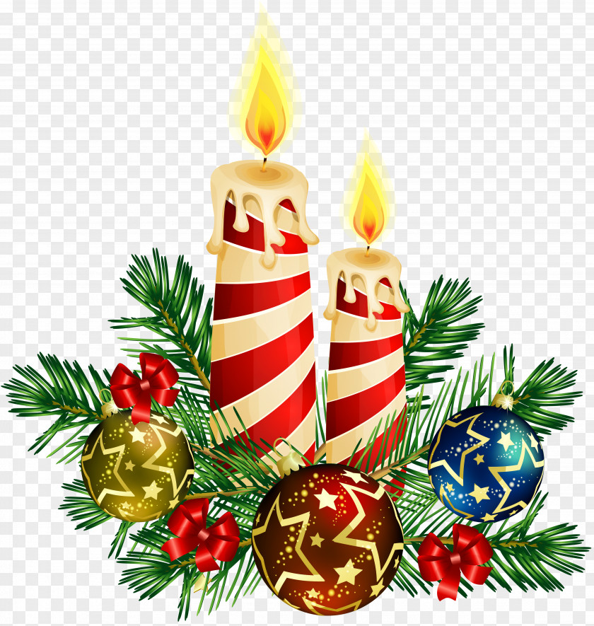 Transparent Christmas Candles Art Candle Tree Clip PNG