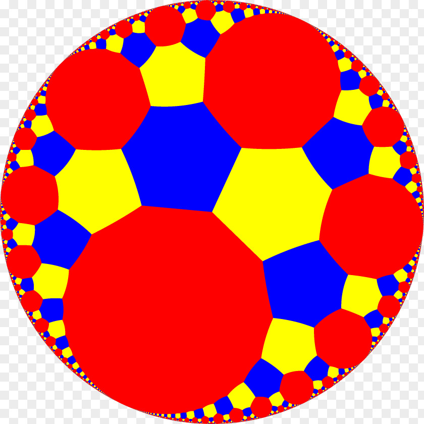 Triangle Tessellation Hexagonal Tiling Hyperbolic Geometry Triangular Honeycomb PNG